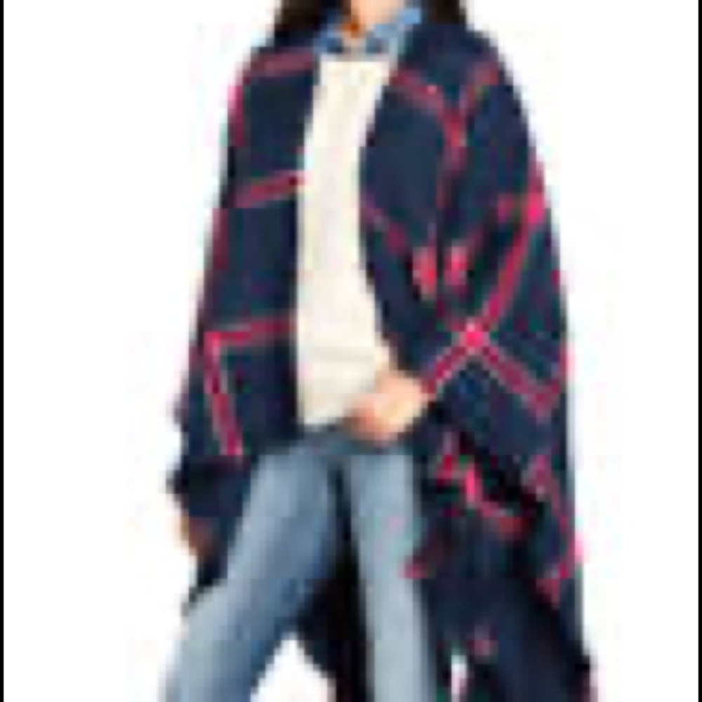 Lands’ End Royal Navy Shawl/Wrap Brand New